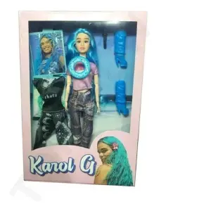 Muñeca Karol G Con Musica Y Accesorios L