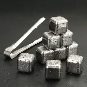 Cubos De Hielo Reutilizables Acero x6