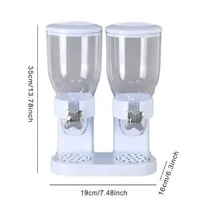 dispensador de cereal doble recipiente