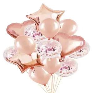 Set Globo Estrella - Corazón x14