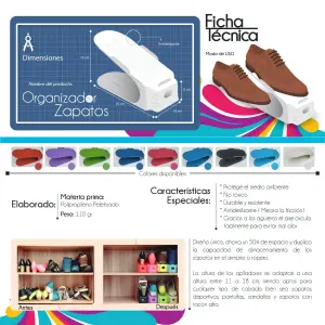 organizadores de zapatos  x 15