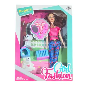 Muñeca Vestido Casual Mascota Casa