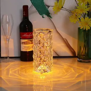 Crystal Rose Diamond Table Lamp Acrylic