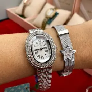 Reloj Gfox Mujer en Acero Plateado Ref 2