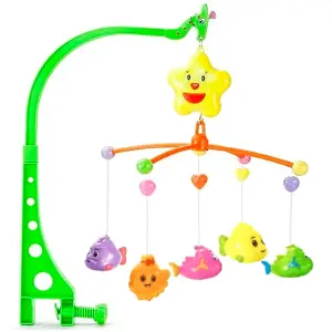 Móvil Musical Cuerda Cuna Bebe Diseño