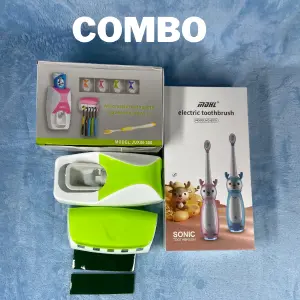 Cepillo electrico niños + porta cepillos