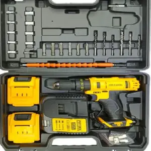 Taladro inalambrico amarillo