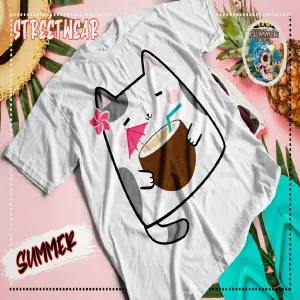 Camisas Camisetas Gatito Animación