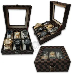 ORGANIZADOR RELOJES ESTUCHE 6PUESTOS COL