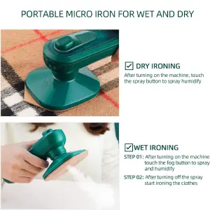 Mini Plancha Vapor De Ropa Viajera