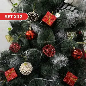 Bolas Navideñas X12 Esferas JHZJ211