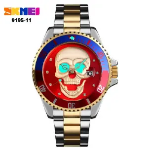 9195-11 RELOJ SKMEI CALAVERA METÁLICO
