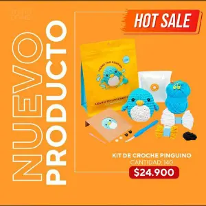 Kit de croche pinguino