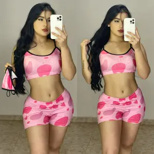 PIJAMA TRIO SHOR TOP TANGA