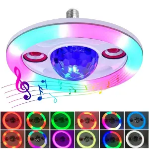 Lampara Rgb Musical Bluetooth Doble 36W