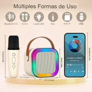 BAFLE KARAOKE DOBLE MICROFONO