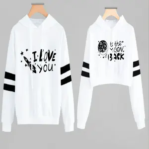 Buzo, Buso Hoodie Pareja Planeta Blanco