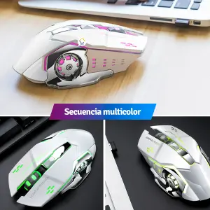 Mouse Inalámbrico LED Gamer Alta Q13