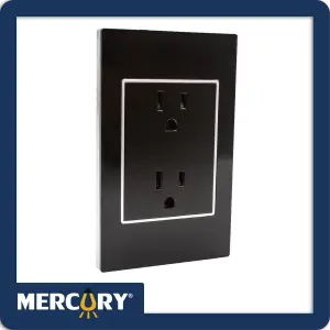 TOMA DOBLE POLO TIERRA MERCURY BLACK MI