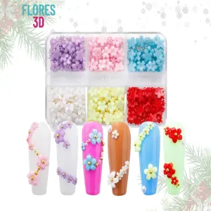Decoraciones Flores 3D Uñas / Nails