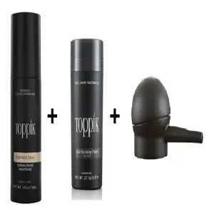 Kit Toppik Fibra Capilar-Castaño Oscuro