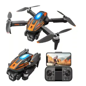 DRON LUCES LED DUAL CAMARA 4K (S130)