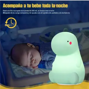 Lampara de dinosaurio silicona suave