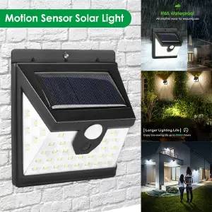 lampara solar con movimiento 40 leds