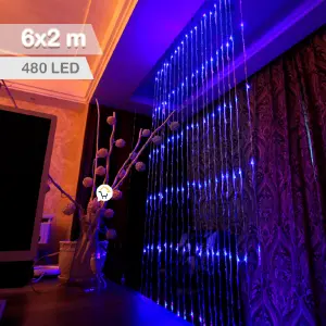 Luz Cascada 6X2 Metros 480LEDA1
