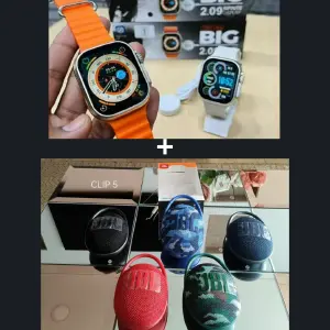 Parlante JBL Clip 5 + reloj T900 ULTRA