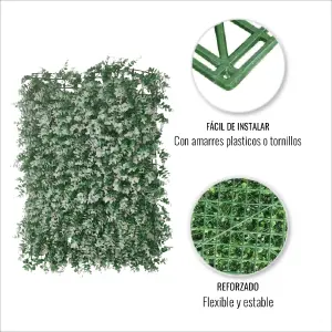 follaje Verde con hojas Blancas x9unid