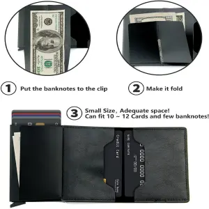 BILLETERA RFID PORTA TARJETAS Y DINERO