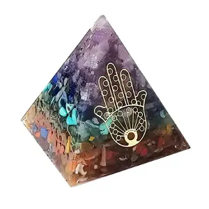 Pirámide 7 Chakras Mano Jamsa Fatim Pied