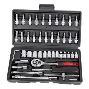 JUEGO DE COPAS RACHET 1/4 X 46 PIEZAS