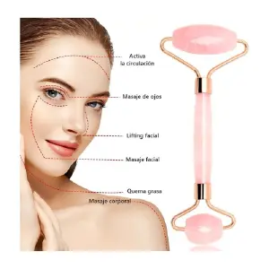 Rodillo Facial Masajeador Doble Cabezal
