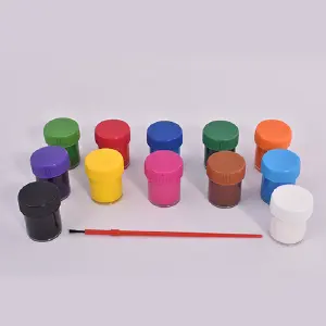 Témperas Escolares x12 con Caja