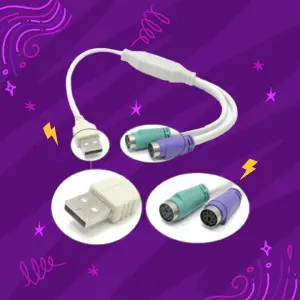 Adaptador USB Convertidor Conector Ps2