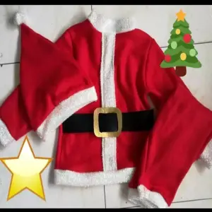 TRAJE PAPA NOEL CON GORRO ROJO