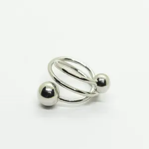 ANILLO CHUNKY PERLAS PLATEADAS
