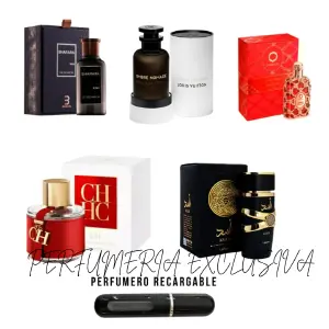 Kit 5 perfumes + perfumero