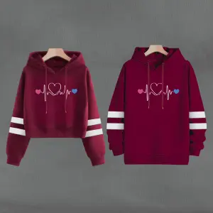 Buso Buzo, Hoodie Vinotinto Corazones