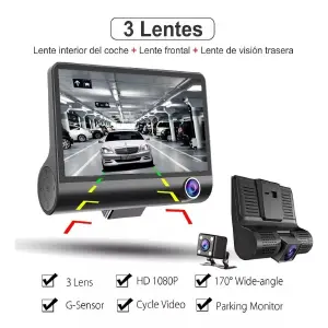 CAMARA DVR DE CARRO 3 LENTES