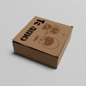 Cofre Te Amo y Wall-E Eva en MDF V323