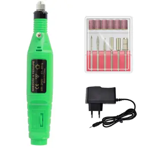 Kit Pulidora Uñas 6 Cabezales Metal 6 Vd