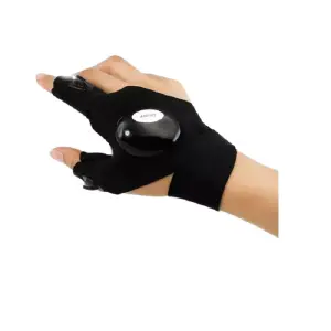 Guante Con Luz Led Ajustable  Linterna