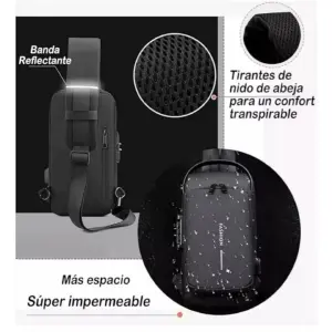BOLSO MANOS LIBRES CON CLAVE PUERTO USB