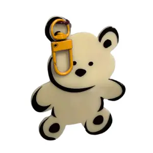 Llavero Silicona Oso Gancho Accesorio Bg