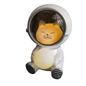 Lampara Astronauta Diseño Gato