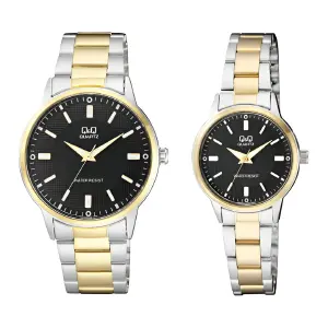 Relojes Pareja Duo Qyq Acero Quartz Ca06