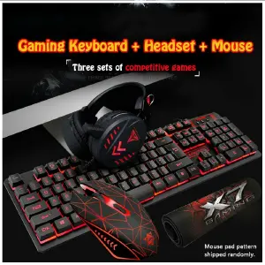 COMBO GAMER TECLADO MOUSE AUDIFONOS